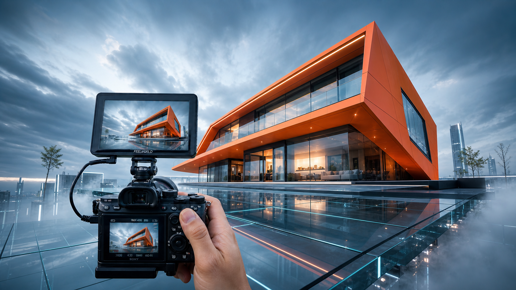 Smart Energy Media Filmcrew bei einem Smart-Home Dreh